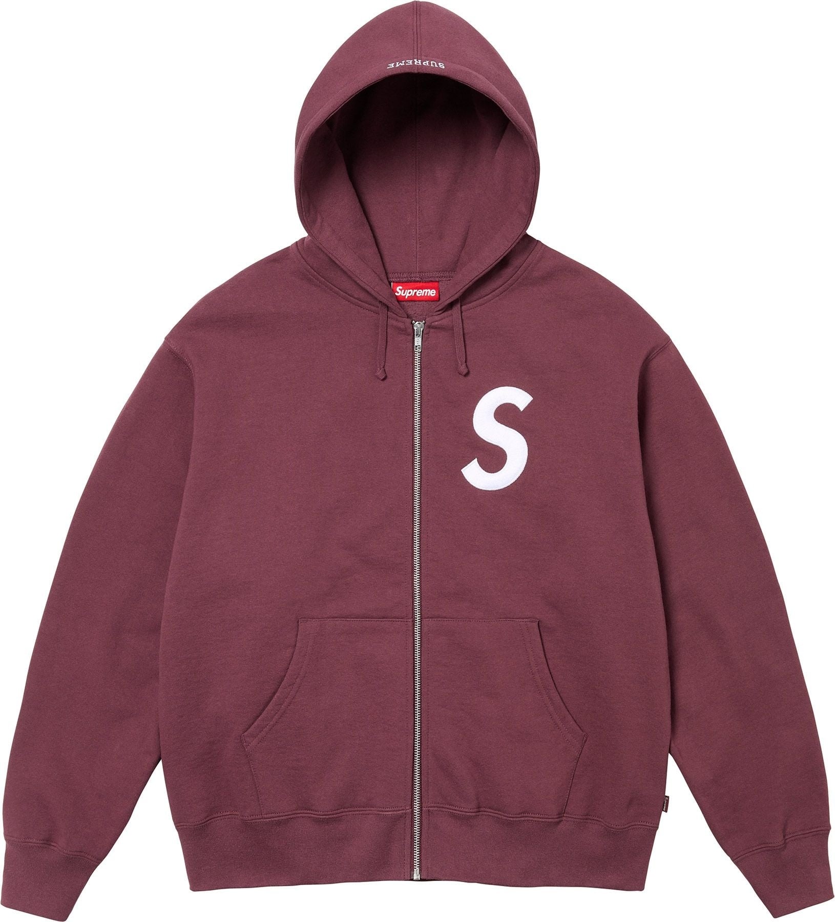 S Logo Zip Up Hooded Sweatshirt view 7